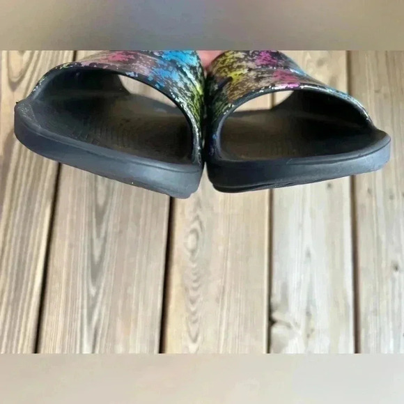 OOFOS OOahh Limited Sandals 80s Comfort Slide Sz W11 M9 - Picture 5 of 8